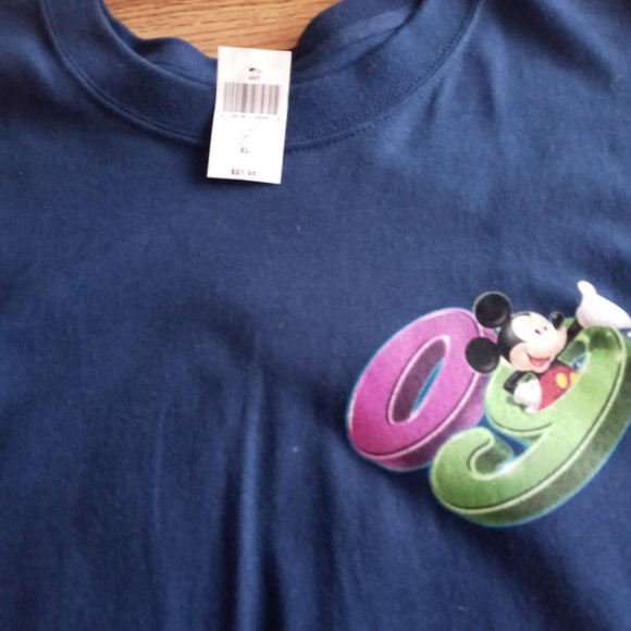 WALT DISNEY WORLD BNWT MENS 2009 BLUE T SHIRT SZ XL - Picture 3 of 3